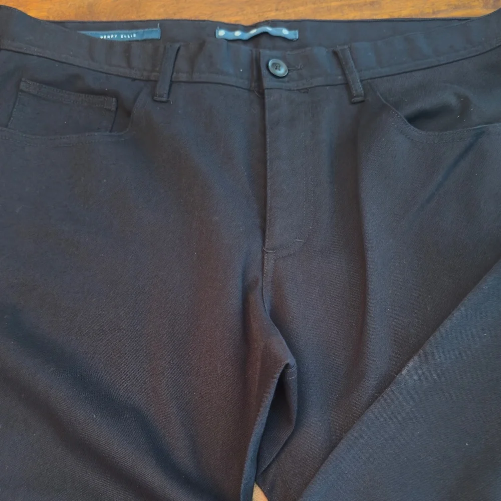 Perry Ellis TWO pairs of 5-pocket pants - Picture 3 of 14